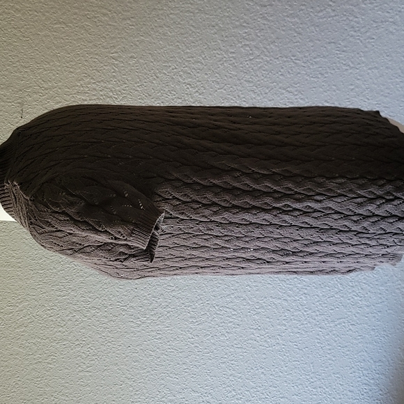 Croft & Barrow Short Sleeve Brown Cardigan - Picture 3 of 8